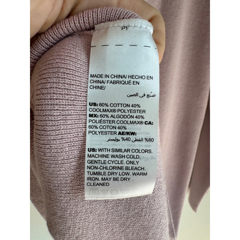Chicos Womens Pink Coolmax Cotton Blend Turtleneck Sweater Size L NEW - Picture 6 of 10